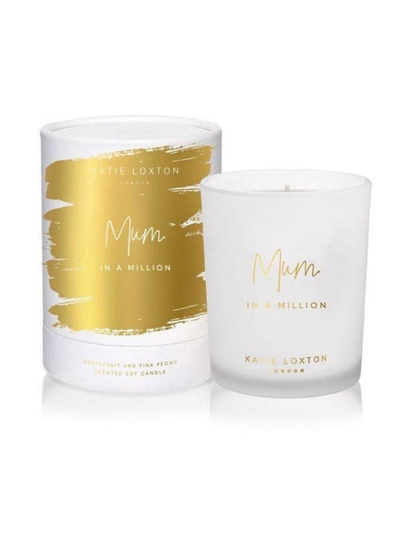 Katie Loxton Grapefruit And Pink Peony T 'mum In A Million' Candle