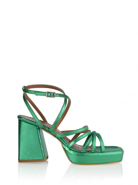 Tumba Sandals - Metallic Green