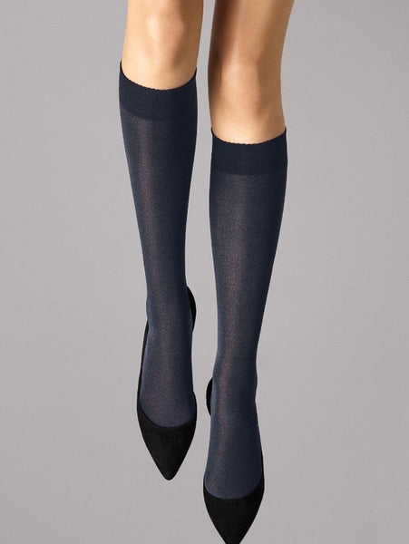 Wolford Admiral Velvet De Luxe 50 Knee Highs