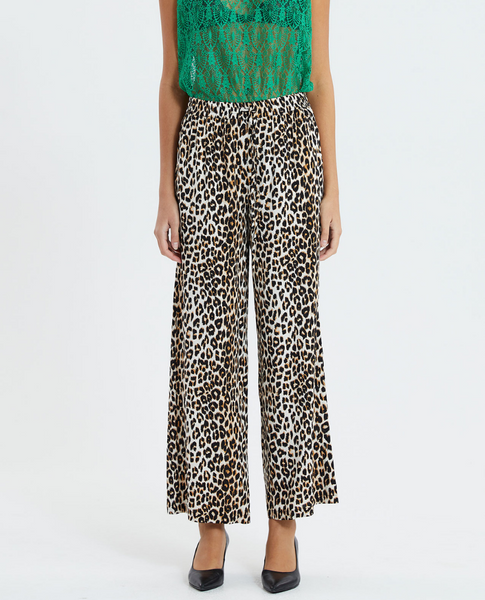 Rita Leopard Print Trousers