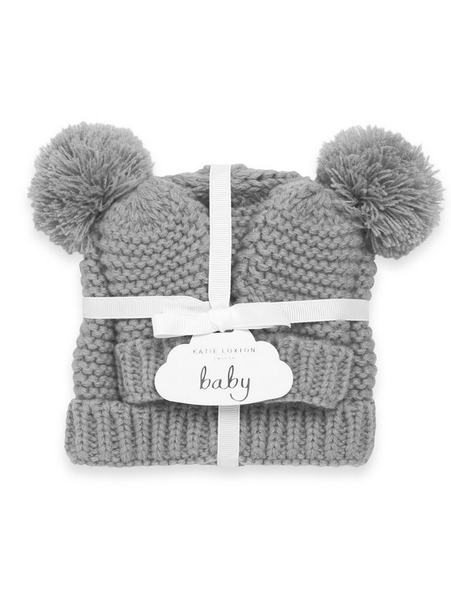 Katie Loxton Grey Baby and Mittens Set Ba0041 Hat 