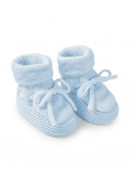 Katie Loxton Blue Knitted Baby Ba0076 Booties