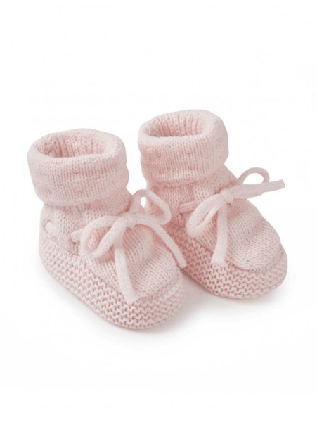 Katie Loxton Dusky Pink Knitted Baby Ba0075 Booties 