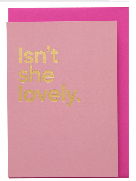 Say It With Songs Isnt She Lovely By Stevie Wonder Pink Greeting Card