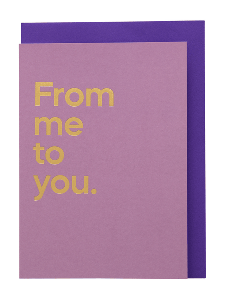 Say It With Songs From Me To You By The Beatles Purple Greeting Card