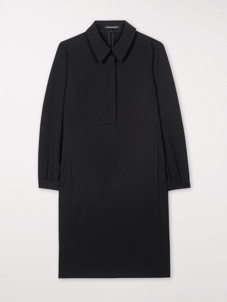 Luisa Cerano Black Shirt Dress