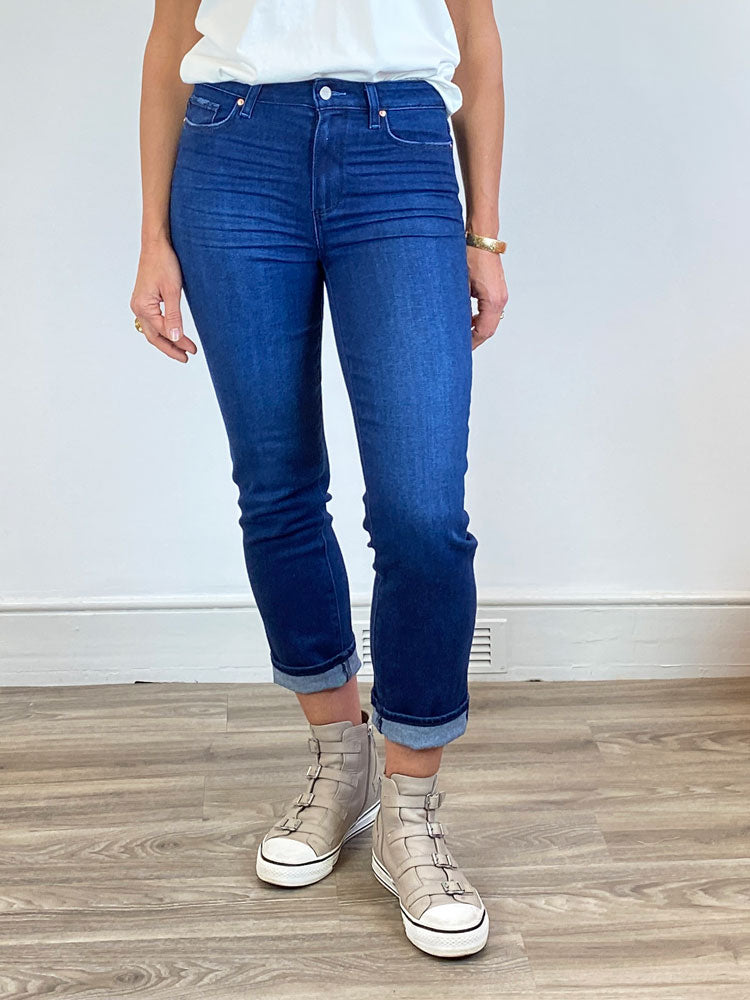 Paige  Poetic Blue Cindy Straight Jeans 