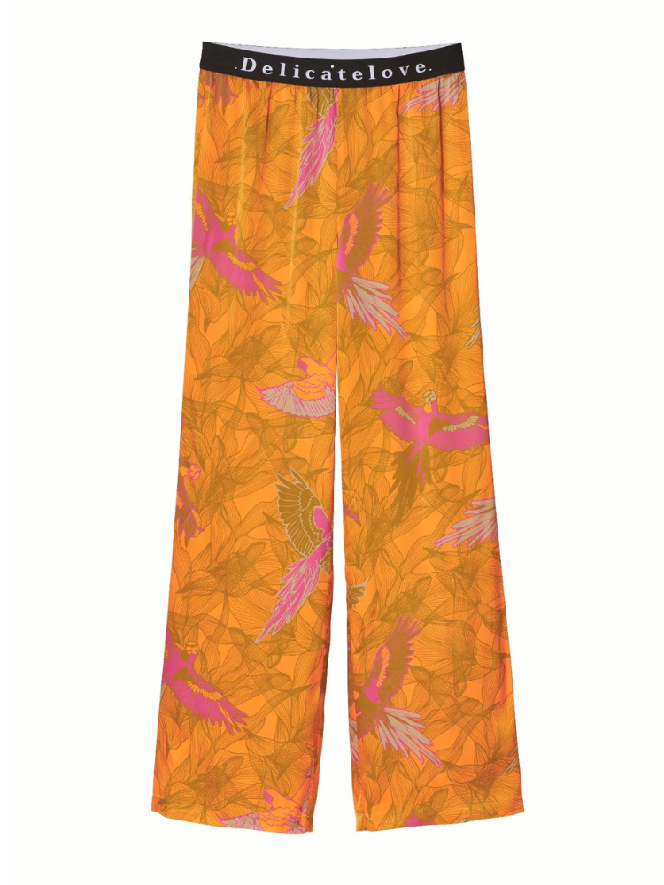Delicate Love Orange Lalu Parrot Trousers 