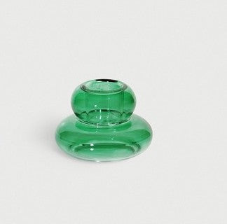 &klevering Small Green Whipped Candle Holder