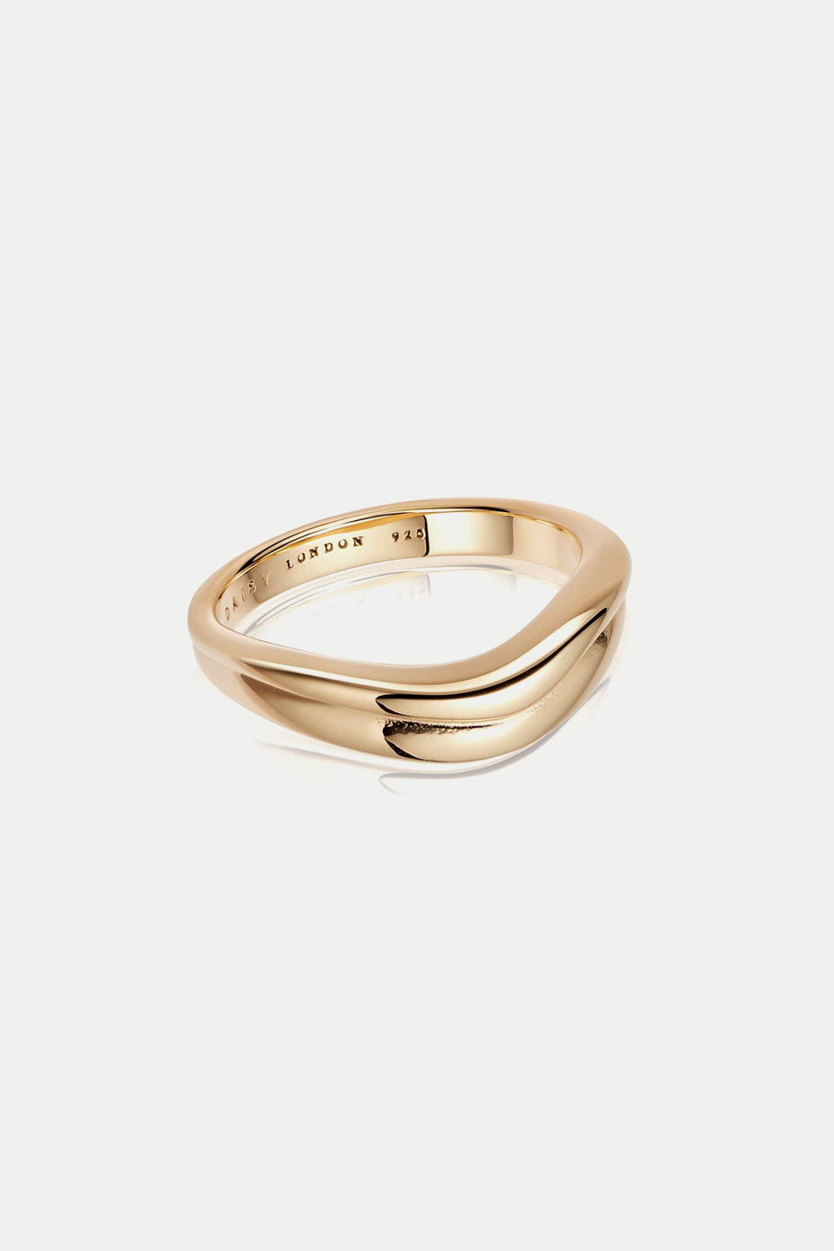 Gold Treasures Sandwave Band Ring