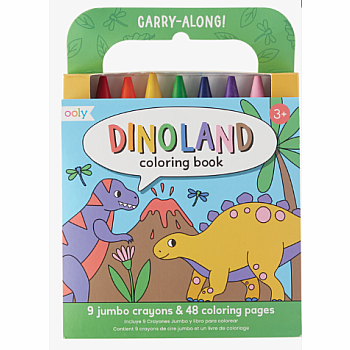 Ooly Coloring Book with Crayons Dinoland 138-019