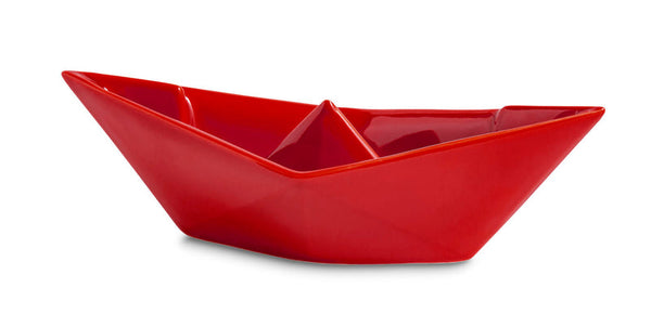 Ceramiche Crescentini Origami Barca Piccola Rossa Art. 2371