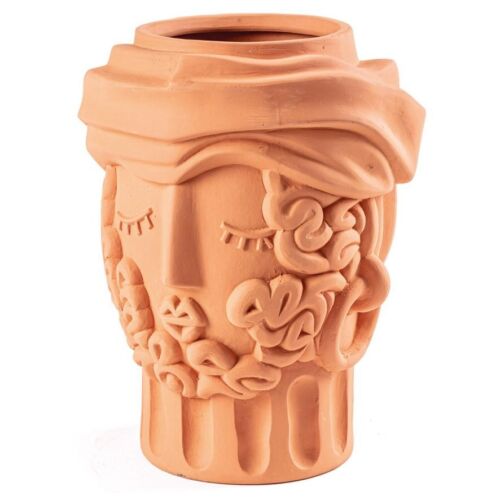 Seletti Vaso In Terracotta Man Seletti Cm 25x23 H 33 Art 11506