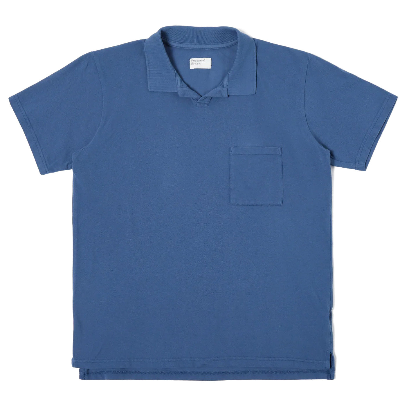 Pique Cotton Vacation Polo Blue Blue