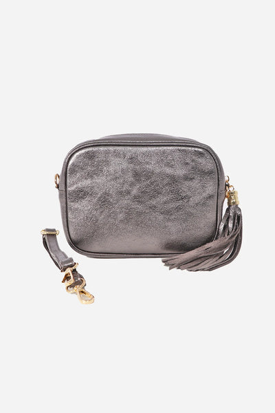 ATTIC WOMENSWEAR Leather Camera Bag - Gunmetal