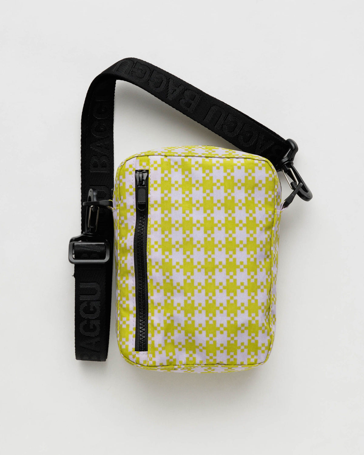 Sport Crossbody Bag - Pink Pistachio Pixel Gingham