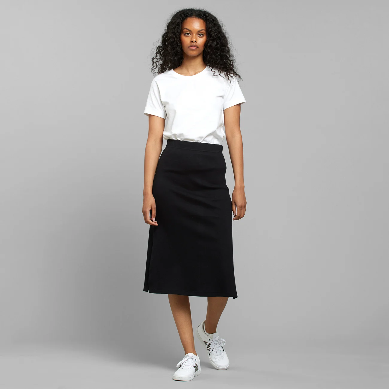 Rib Skirt Kvarnvik Black