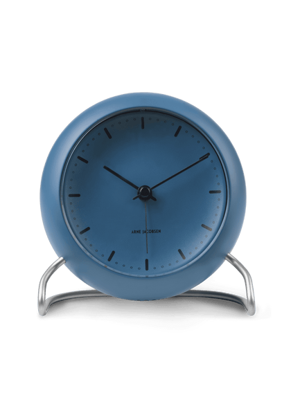 Rosendahl Arne Jacobsen - City Hall Table Clock 11cm Stone Blue