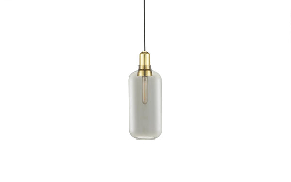 Amp Lamp Pendant Large Smoke/Brass