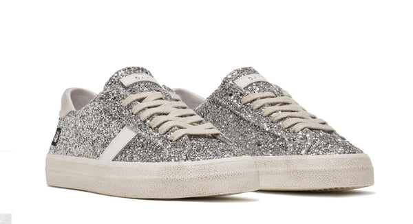 Hill Low Glitter Silver Shoes