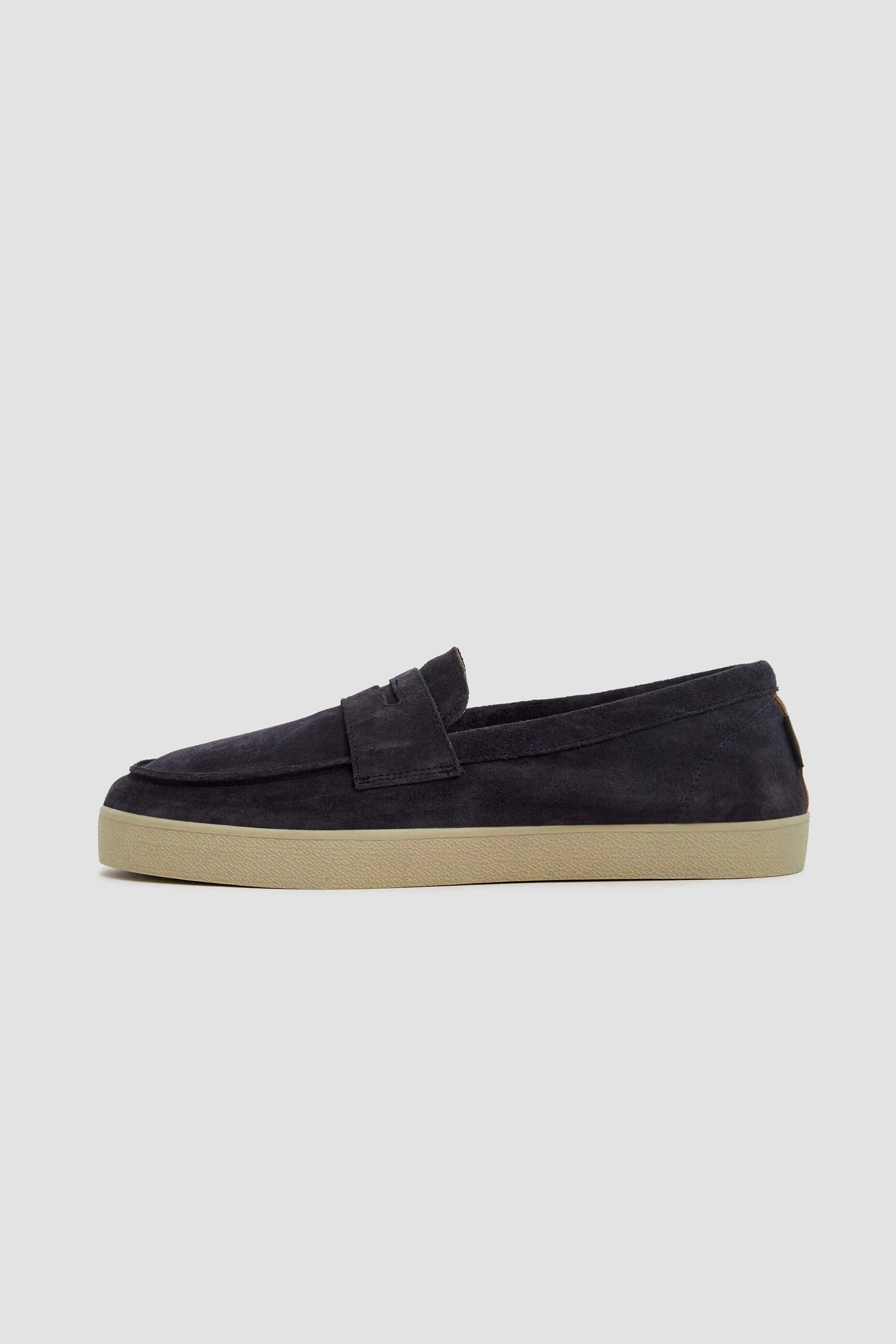 Quaser Suede Moccasin Shoes - Hydro Navy