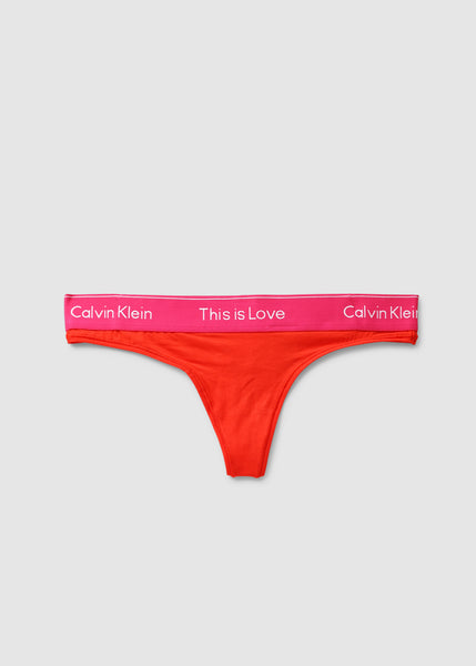 Womens This Is Love Thong In Cherry Tomato