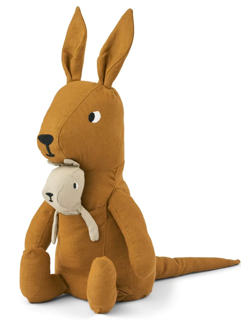 Liewood Kangaroo Teddy In Kangaroo & Golden Caramel