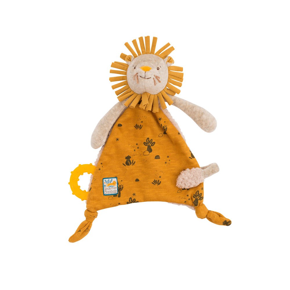 Lion Comforter with Pacifier Holder