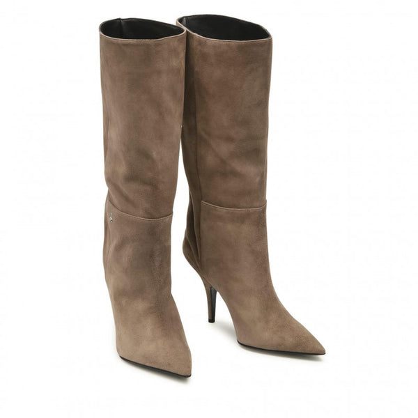 Suede Taupe Knee High 2va295 Boots