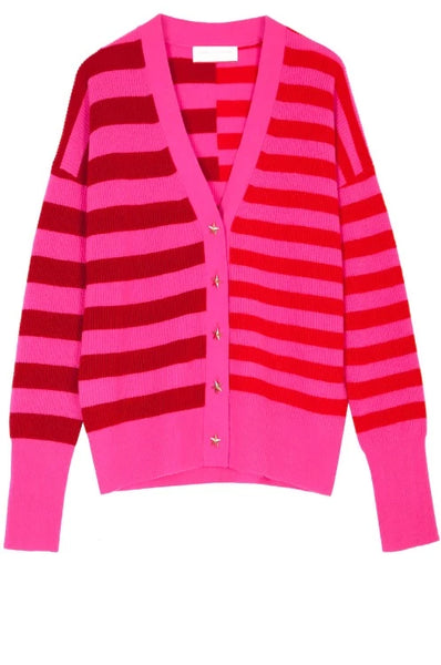 Neon Pink and Cherry Neela Cardigan