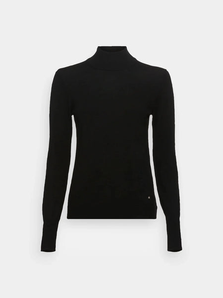 Black Relena Polo Neck Sweater