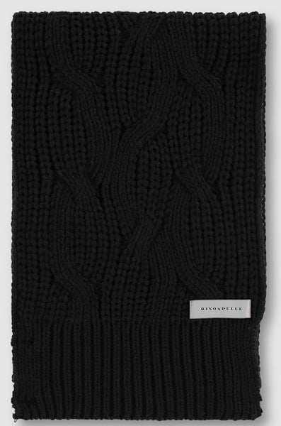 Black Nefity Woolly Scarf