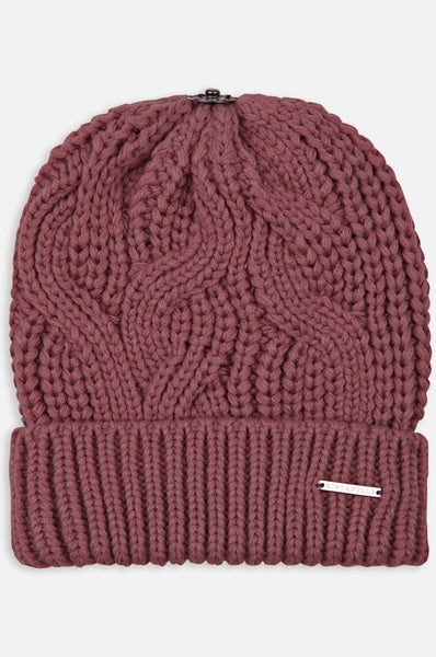 Rosette Knitted Bobble Aaf Hat