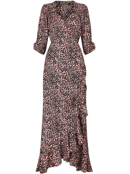 Stardust Flamenco Blush Leopard Sweetheart Dress 