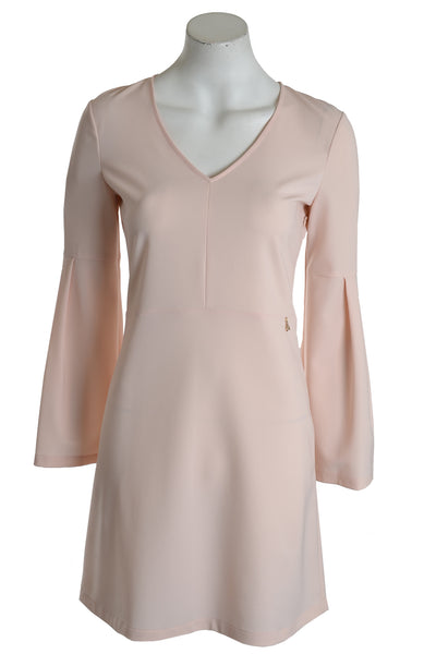 Soft Pink Fluted Sleeves 8a0422 Dress