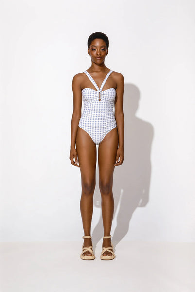BY MALINA Eloide Swimsuit French Ditsy Blue