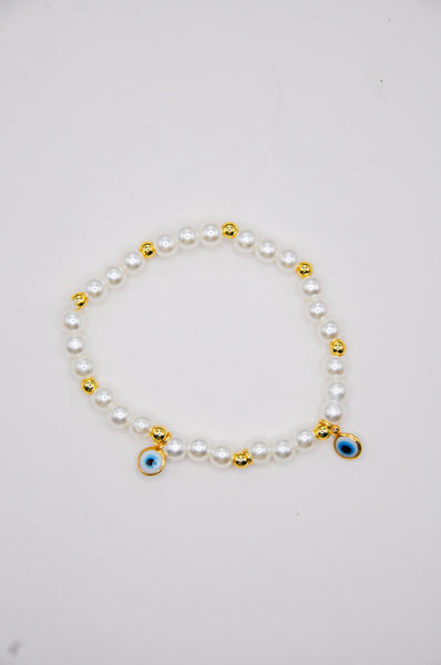 Mini Evil Eyes Elasticated Bracelet