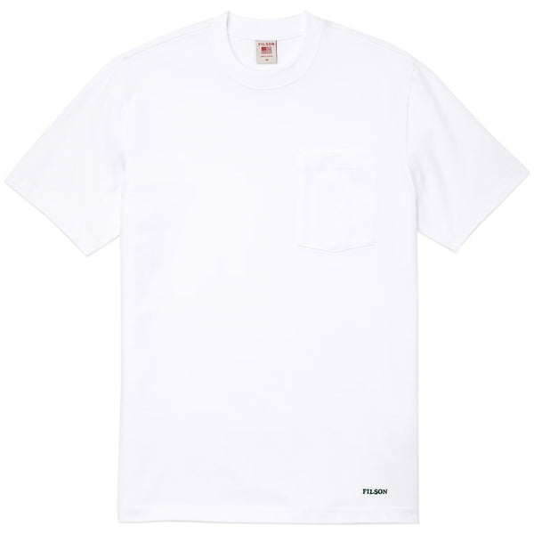 Filson Ss Pioneer Solid One Pocket T-shirt - Bright White