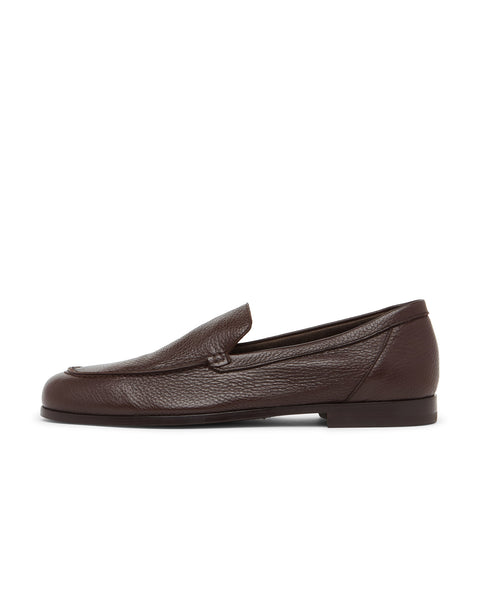 Morris Super Soft Deerskin Loafer With Technogel Sole (dark Brown)