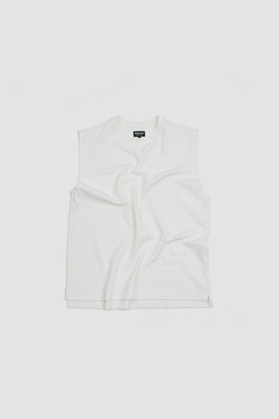 Aria Sleeveless T-shirt Rachel Mesh White