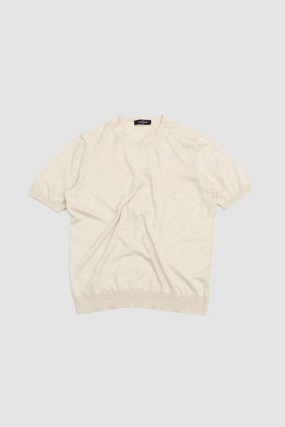 Ss Cotton Crew Neck Beige Melange