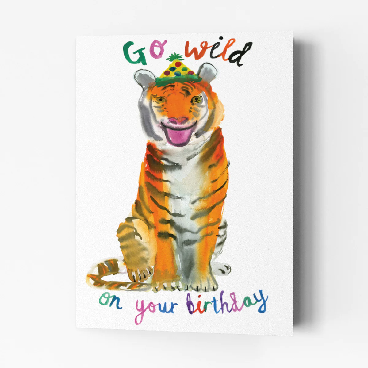 Rosie Webb  Go Wild Tiger Birthday Card