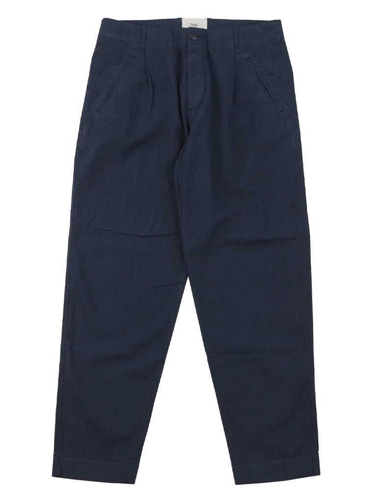 Assembly Pant In Soft Navy Linen