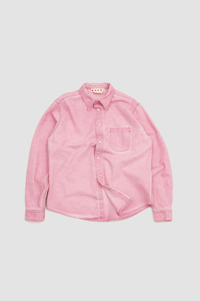 Cotton Drill Shirt Pink