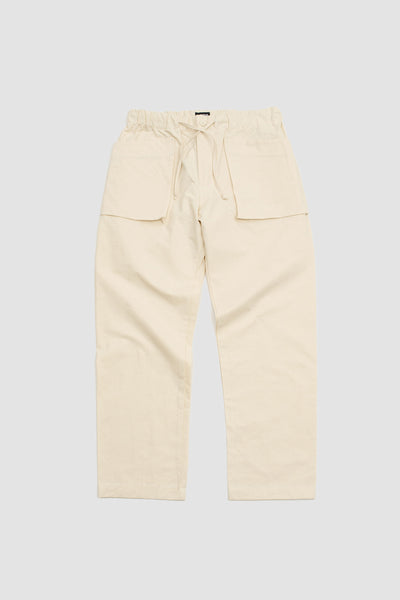 Cargo Pants Canvas Cotton/linen Ecru