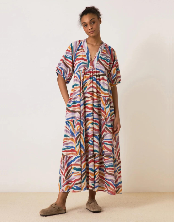 Leon & Harper Rizi Tigre Long Dress Multico