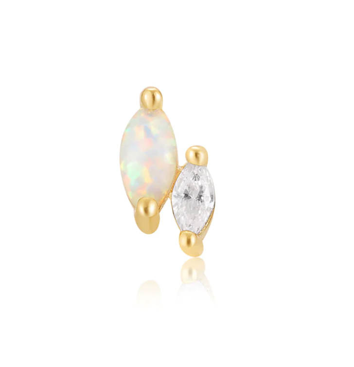 Ania Haie Kyoto Opal And Sparkle Marquise Single Earring