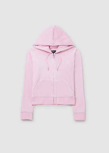 Womens Robertson Classic Zip Up Hoodie In Almond Blossom