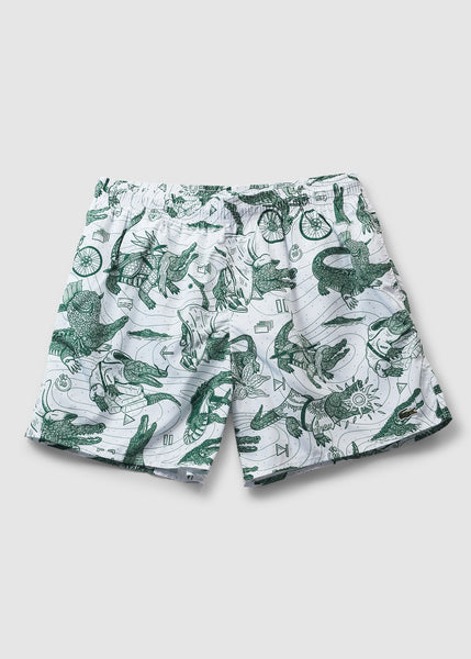 Mens Lacoste X Netflix Collaboration Shorts In White