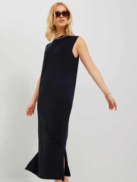 Kelly Sleeveless Midi Dress Black